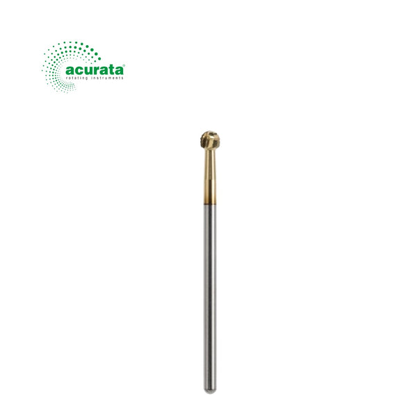 Freză chirurgicala pentru piesa dreapta, forma globulara, acoperită cu zirconiu, diametru 3.5 mm - ACURATA image 0