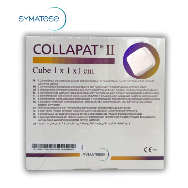 COLLAPAT® II – substitut osos hemostatic resorbabil cu colagen și hidroxiapatită, pentru chirurgie orală și implantologie, 1x1x1 image 0