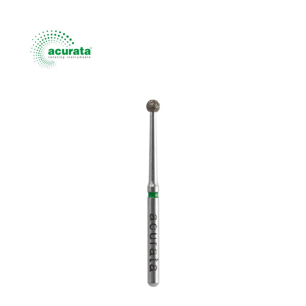 Freză diamantată cu gât lung, formă globulară, diametru 1,8 mm - ACURATA image 0