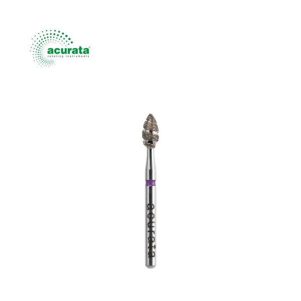 Freză diamantată conică, granulație mare, diametru 2,3 mm - Acurata image 0