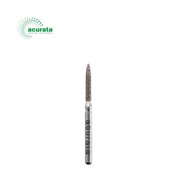 Freză diamantată cilindrică, granulație verde, diametru 1.2 mm image 0