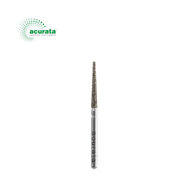Freză diamantată, con rotund, granulație verde, diametru 1.4mm image 0