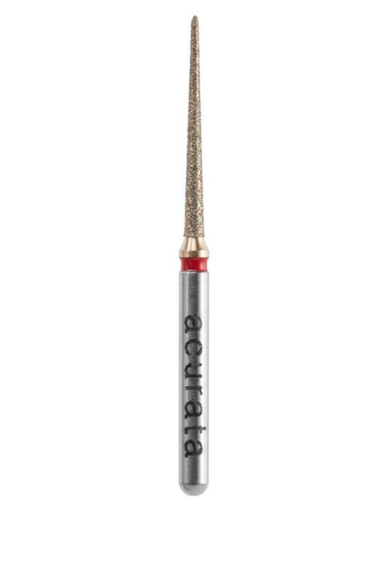 Freză diamantată fissure extra-fină, granulație roșie, diametru 1.1 mm image 0