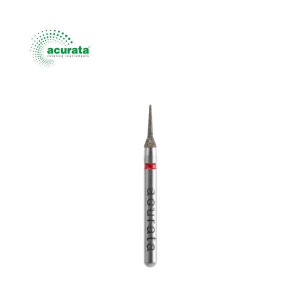 Freză diamantată conică cilindrică, diametru 1,6 mm, granulatie fină - Acurata image 0