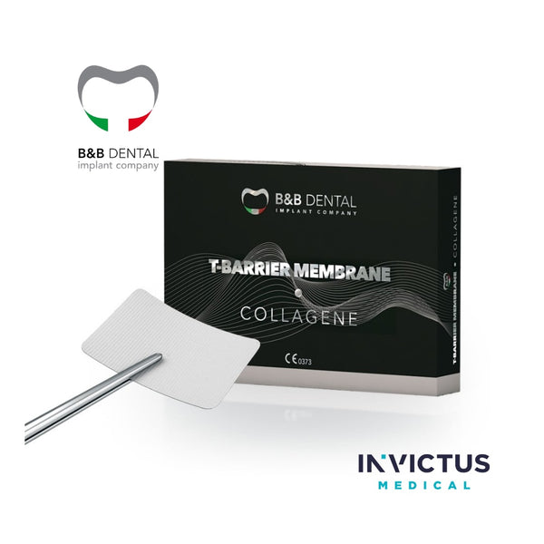 Membrană de colagen resorbabilă T-Barrier Collagen, 2 bucăți/cutie | B&B Dental
