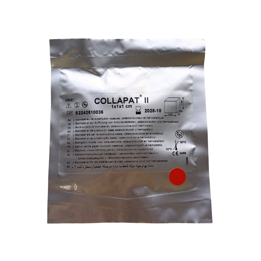 COLLAPAT® II – substitut osos hemostatic resorbabil cu colagen și hidroxiapatită, pentru chirurgie orală și implantologie, 1x1x1 image 4