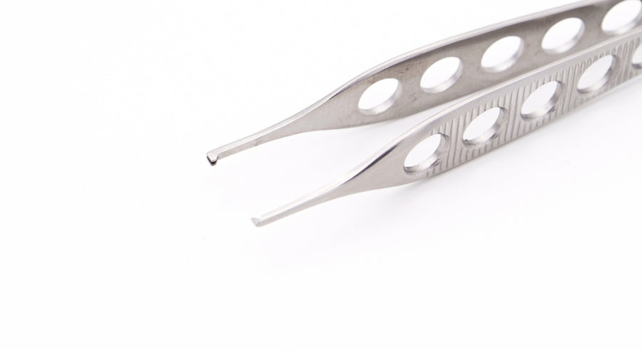 6140 – Pensă dreaptă Micro-Adson cu „cioc” (1x2 dinți), extra fină, 12 cm – KOHLER Dental - imaginea 3