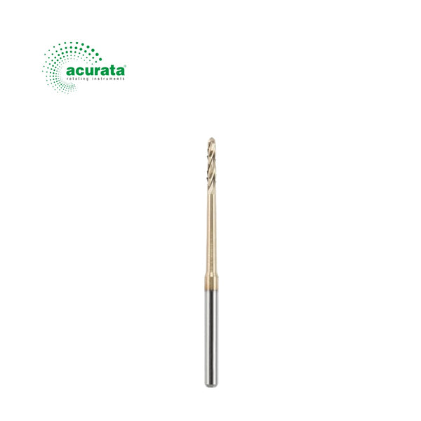 Freza chirurgicală extradură pentru turbină, acoperită cu nitrură de zirconiu, formă cilindrică (Lindemann) diametru 1.2 mm,L 28mm image 0