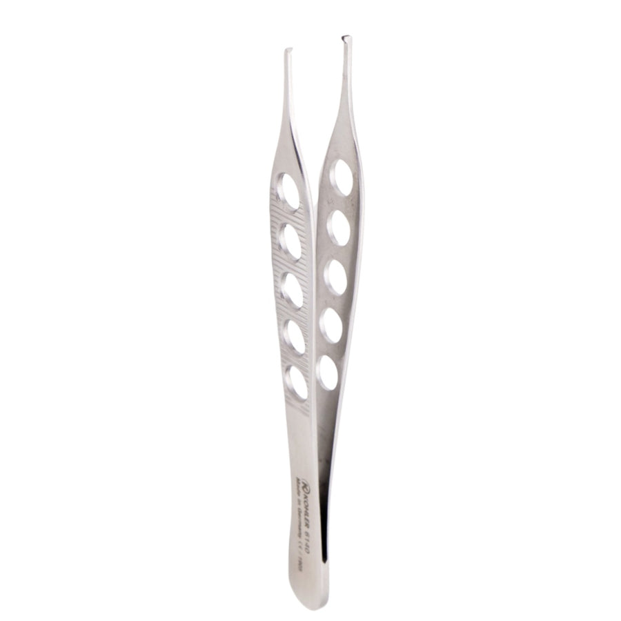 6140 – Pensă dreaptă Micro-Adson cu „cioc” (1x2 dinți), extra fină, 12 cm – KOHLER Dental - imaginea 4