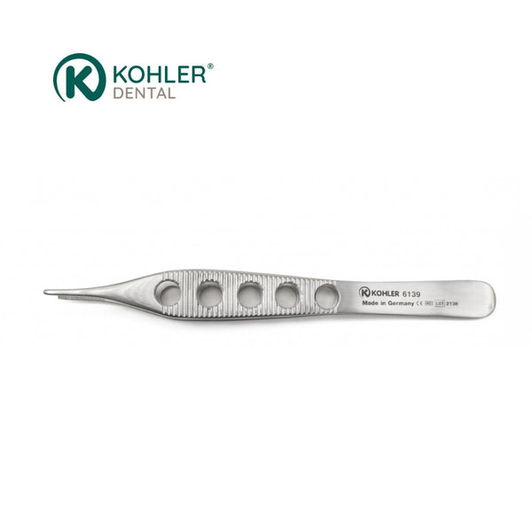 6139 – Pensă Micro-Adson dreaptă, zimțată, extra fină, pentru țesut – KOHLER Dental image 0