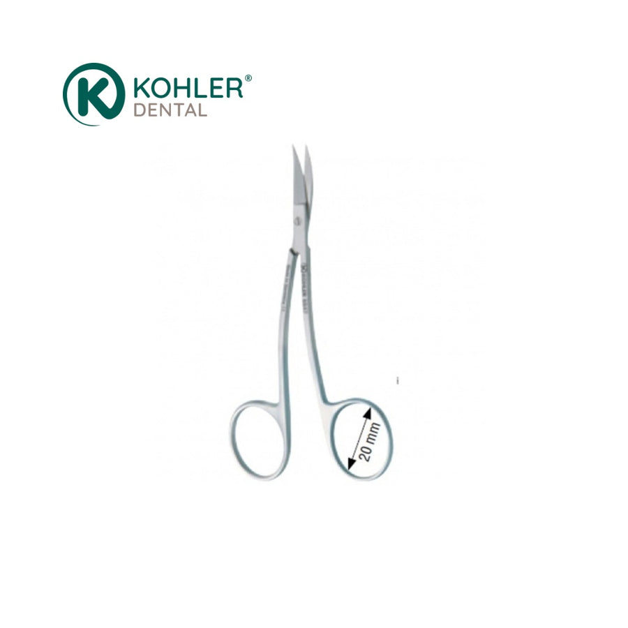 6947 – Foarfece dublu angulată pentru țesut și mucoasă LA-GRANGE, 11,5 cm – Kohler Dental - imaginea 4