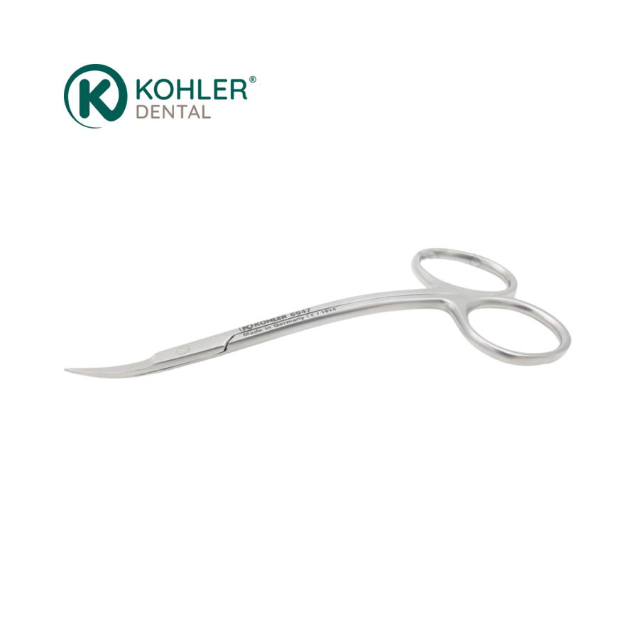 6947 – Foarfece dublu angulată pentru țesut și mucoasă LA-GRANGE, 11,5 cm – Kohler Dental - imaginea 2