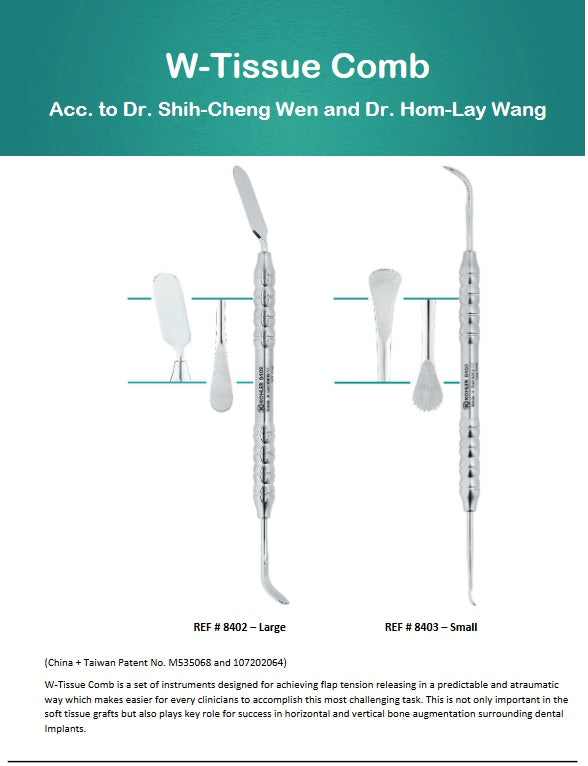 8403 - W-TISSUE BRUSH - COMB INSTRUMENT ACC. to DR. SHIH-CHENG WEN and DR. HOM-LAY WANG - KOHLER - imaginea 10