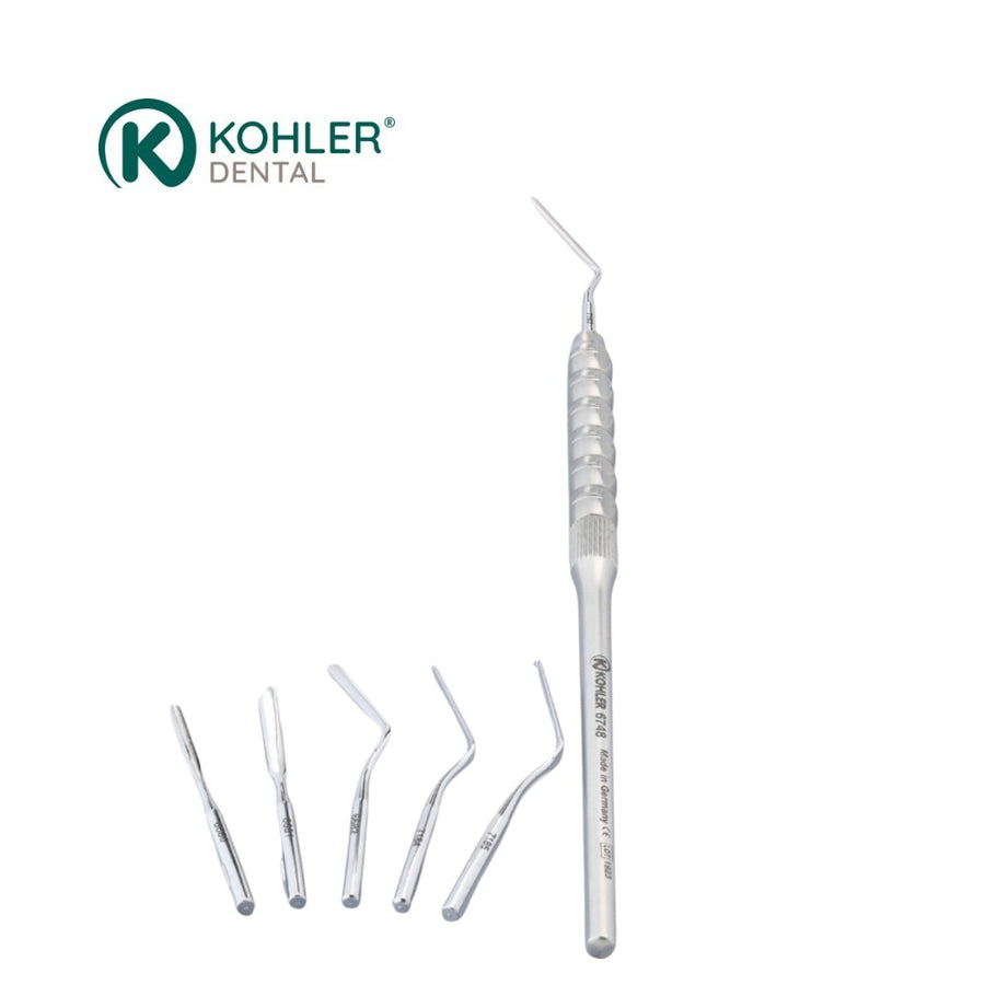 6748-SET - Set maner periotom + 6 capete periotom - KOHLER Dental