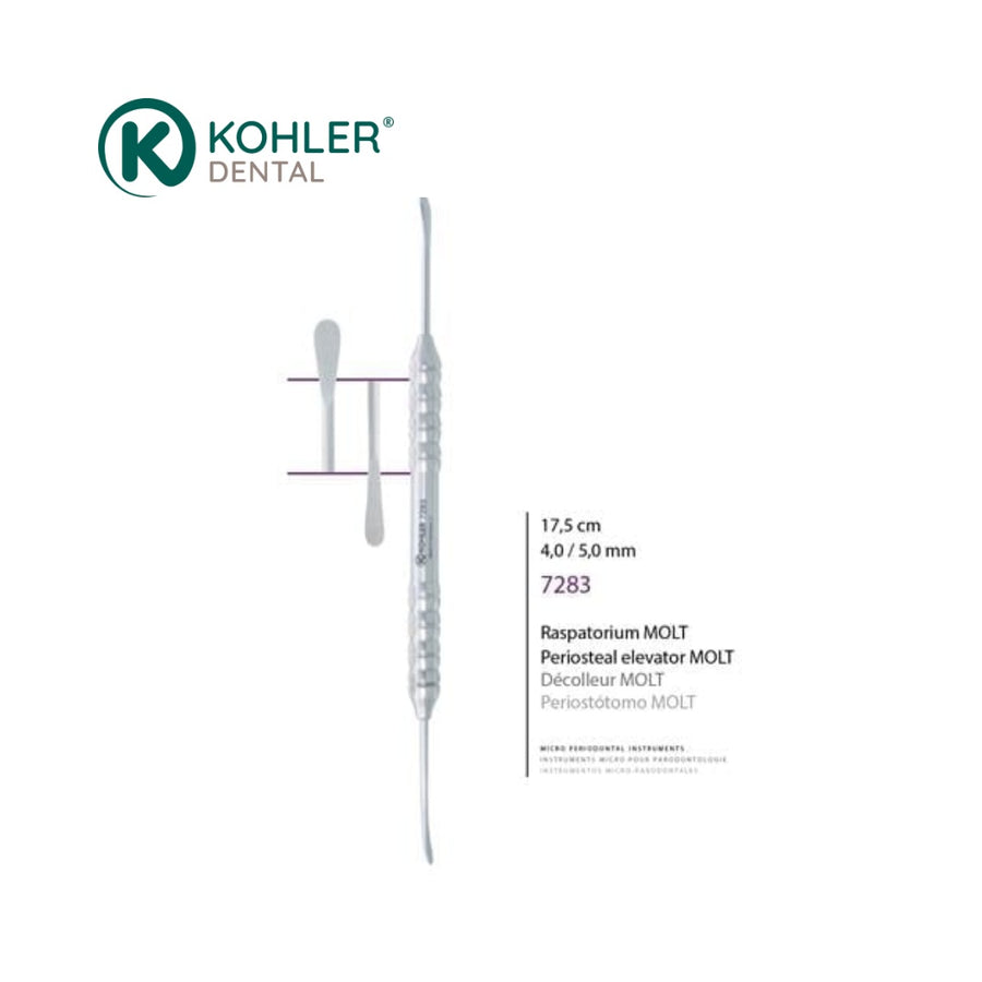7283 - Decolator periostal MOLT 4,0 / 5,0 mm – design TRINOVO®, Kohler Dental - imaginea 4