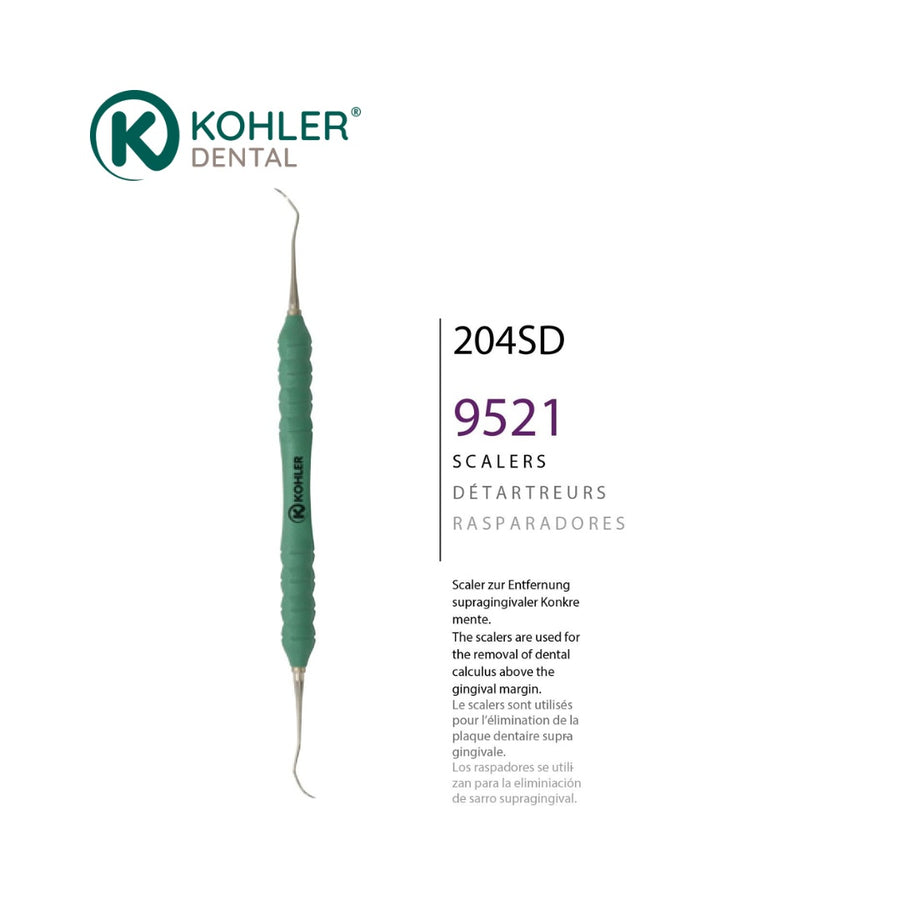 9521 – Instrument pentru îndepărtarea plăcii dentare 204SD, mâner TRINOVO Peek – KOHLER Dental - imaginea 2