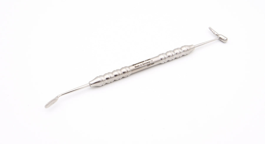 Aplicator și condensator pentru material osos cu oprire de siguranță, angulat, gradat – Kohler Dental (7480) - imaginea 2