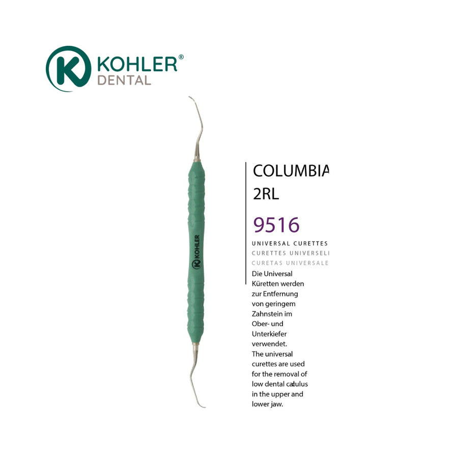 9516 – Chiuretă universală Columbia 2RL, mâner TRINOVO Peek – KOHLER Dental - imaginea 2