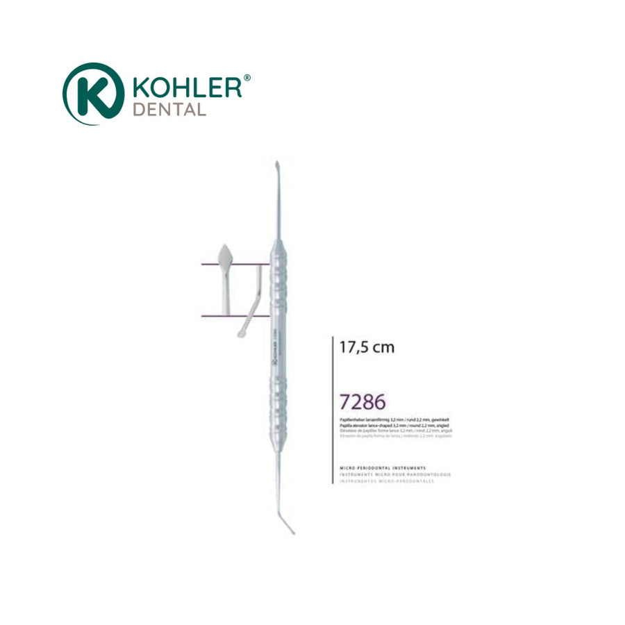 7286 - Decolator de papilă lanceolat (vârf de lance) – design TRINOVO®, Kohler Dental - imaginea 5