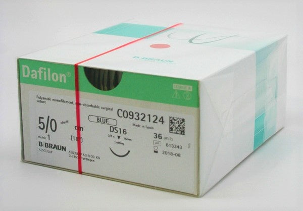 DAFILON BLUE 5/0 (1) LUNGIME FIR 75 CM, DS19, AC DE 3/8- BRAUN - imaginea 4