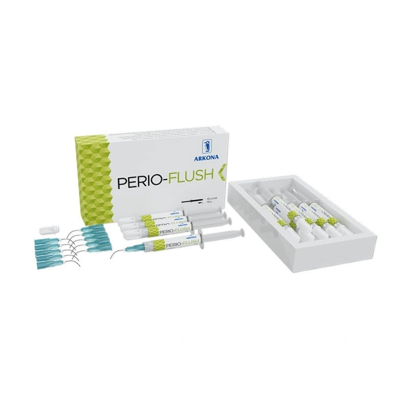 Perio-Flush Kit ( 10 × 3 ml ) – Soluție profesională pentru irigarea pungilor parodontale - ARKONA - imaginea 3