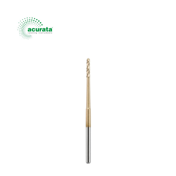 Freză chirurgicală extradură pentru turbină, acoperită cu nitrură de zirconiu, formă cilindrică (Lindemann), Ø 1,2 mm, L 32 mm – Acurata image 0