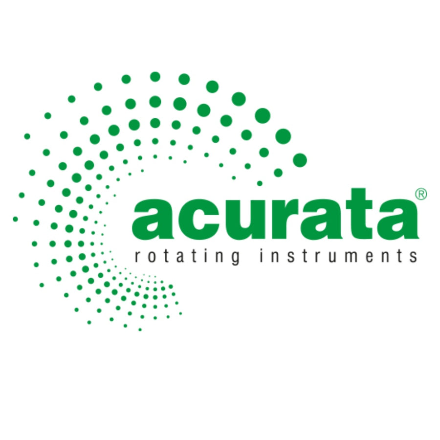 Freză diamantată tip flacără, rotunjită la bază, diametru 2,0 mm, granulație verde - Acurata Black - imaginea 2