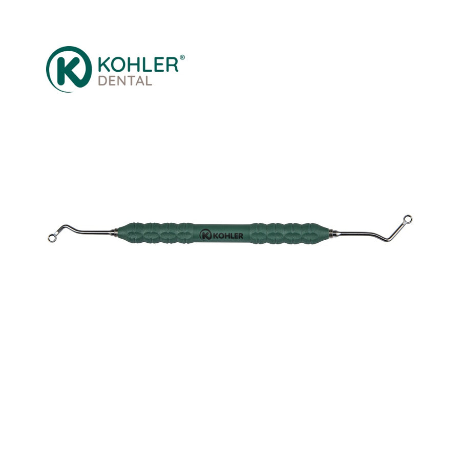 3306 - Instrument pentru Țesut de Granulație, 4 mm - Dr. Sabeti, PEEK Green (Versiune Scurtă și Lungă) - KOHLER Dental