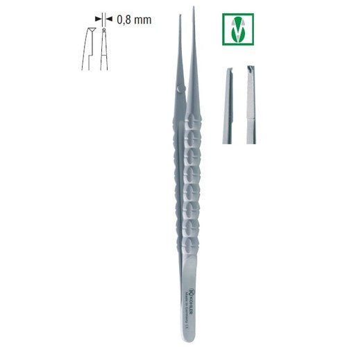7689 – Micro-pensă cu cioc, dreaptă, 0,8 mm, lungime 17,5 cm – KOHLER Dental - imaginea 2