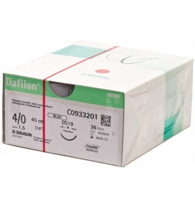 DAFILON BLUE 4/0 (1.5) LUNGIME FIR 75 CM, HS15, AC DE 1/2 - BRAUN - imaginea 4