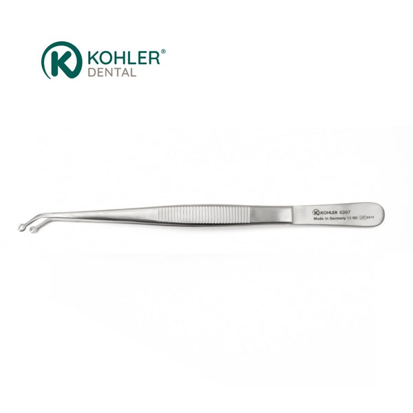 6397 – Pensă chirurgicală pentru sutură, angulată, Ø 1,6 mm, 16 cm – KOHLER Dental
