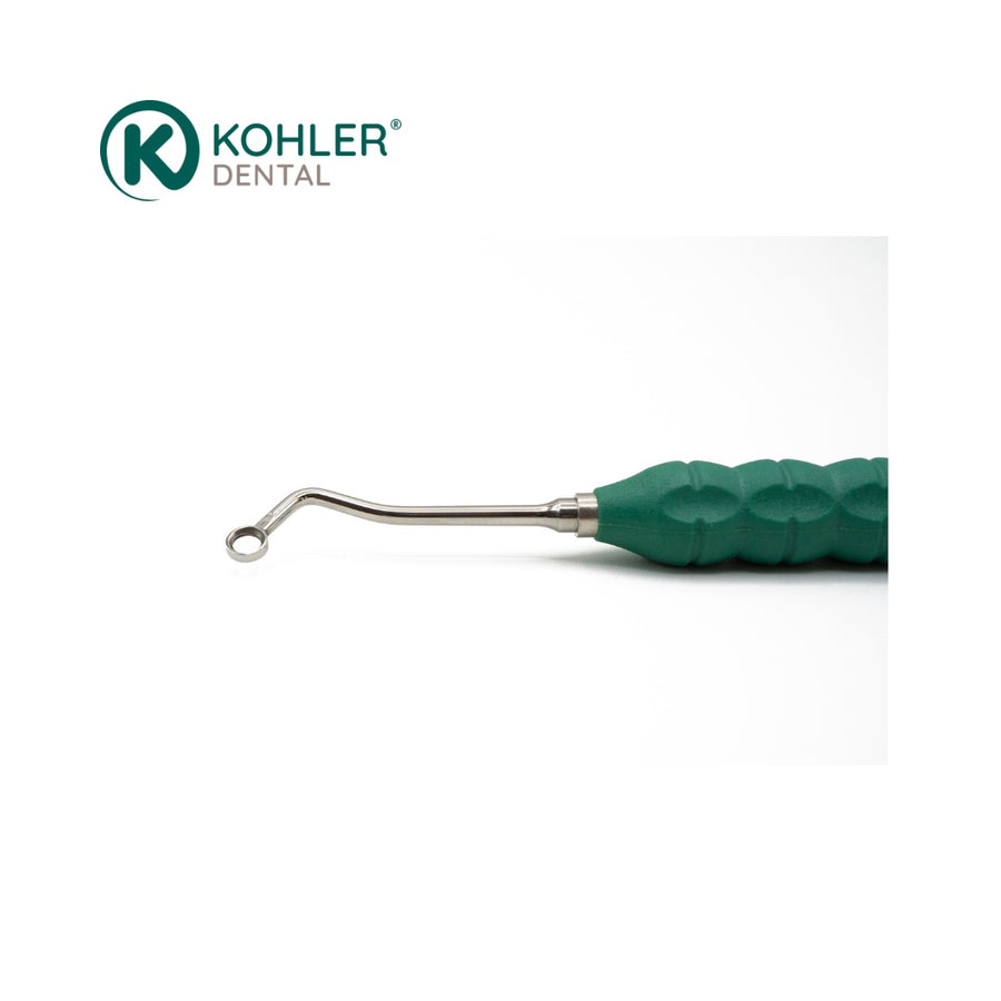 3306 - Instrument pentru Țesut de Granulație, 4 mm - Dr. Sabeti, PEEK Green (Versiune Scurtă și Lungă) - KOHLER Dental - imaginea 2