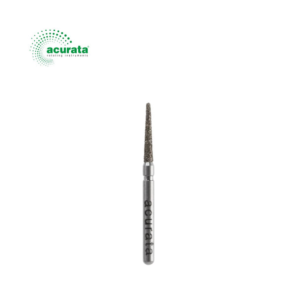 Freză cilindro-conică diamantată, granulatie verde, diametru 1.4mm image 0