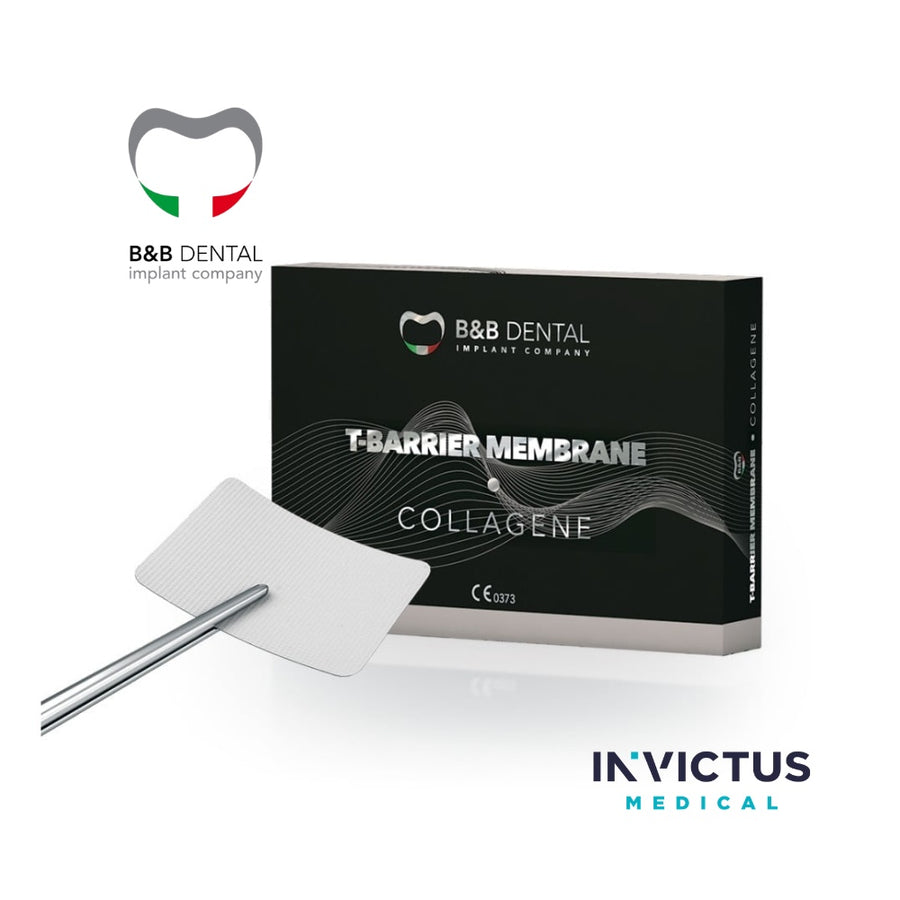 Membrană de colagen resorbabilă T-Barrier Collagen, 2 bucăți/cutie | B&B Dental