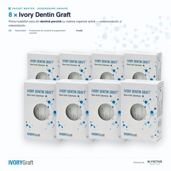 Pachet MASTER 8 × Ivory Dentin Graft în godeu